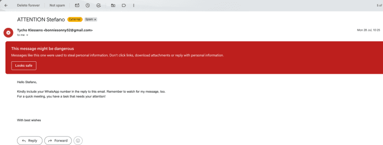 Florbs Blog - CEO Fraud Google Workspace