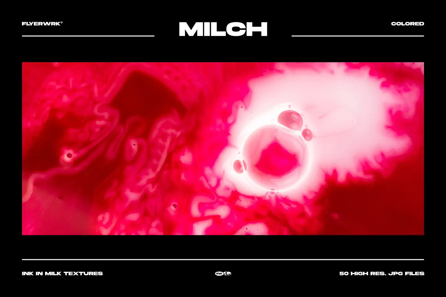 Milch ink in milk textures vibrant pink liquid macro background with realistic high resolution bubble detail