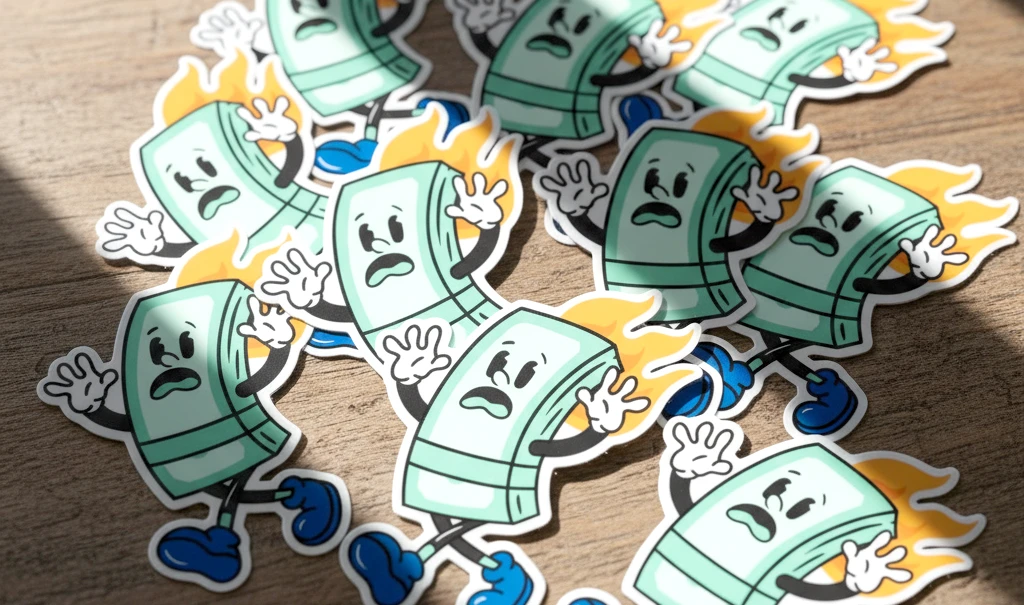 Noble Mobile illustrated character stickers.