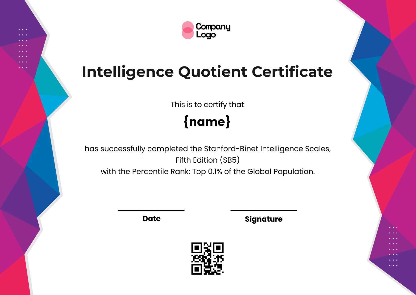 Wauld - Professional and attractive green recognition badge template