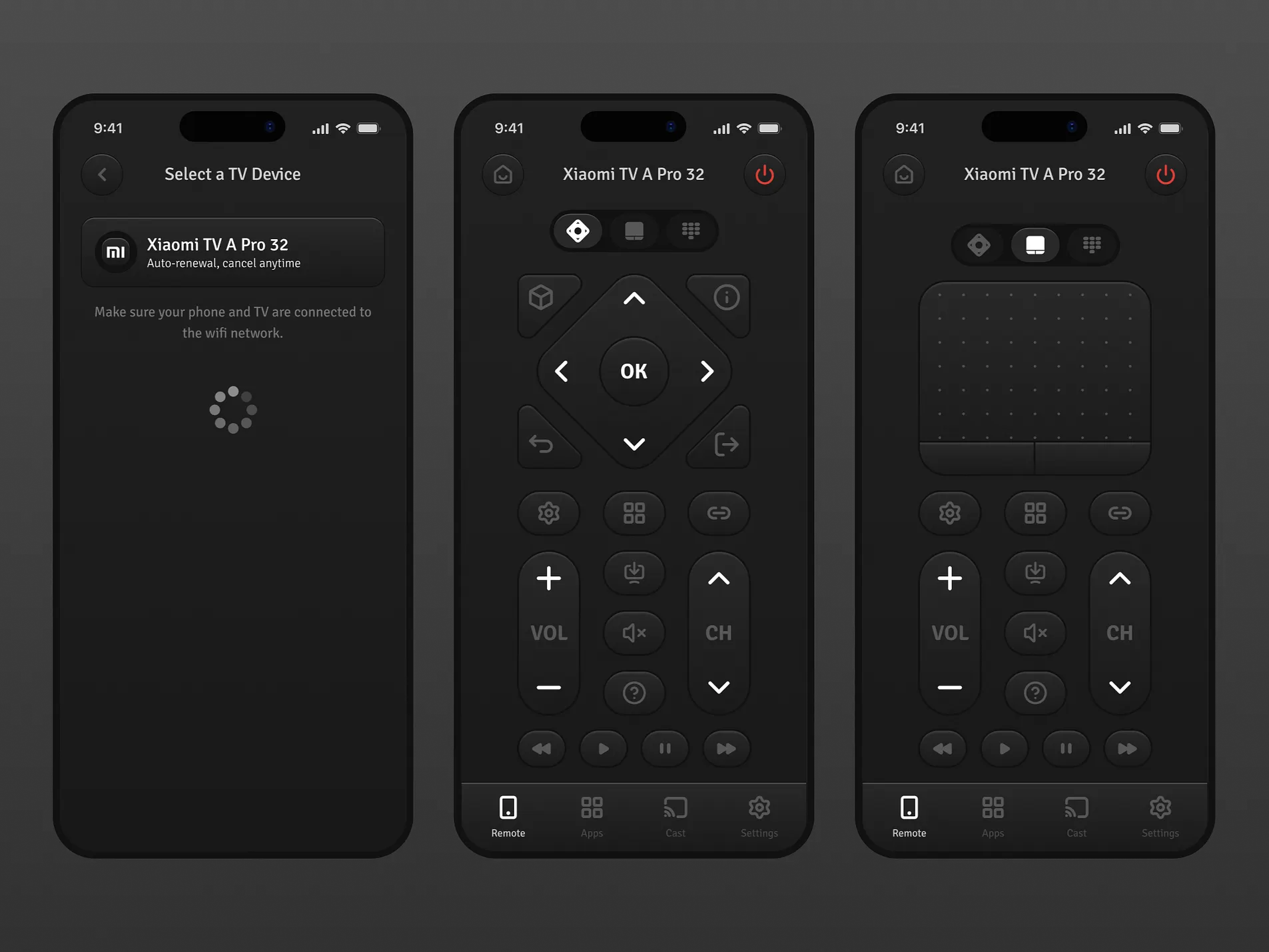 Image of Omnimote Mobile App Design