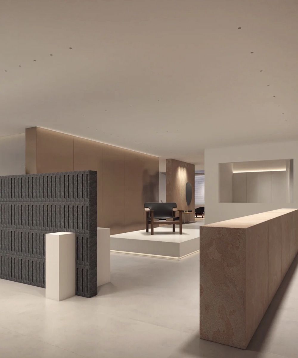 Close-up of joshua tree branches against a clear sky.