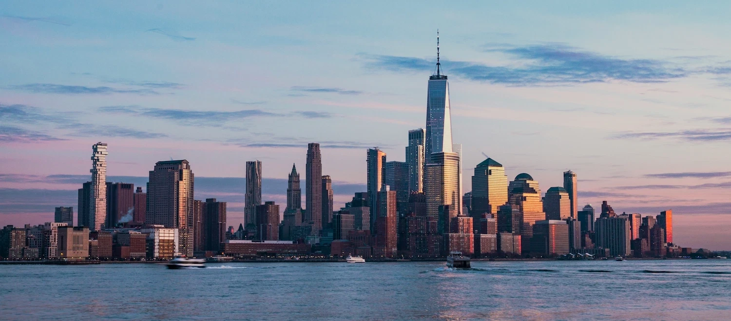 New York City skyline at sunset, highlighting LGBTQ+ family therapy and inclusive counseling services in Manhattan