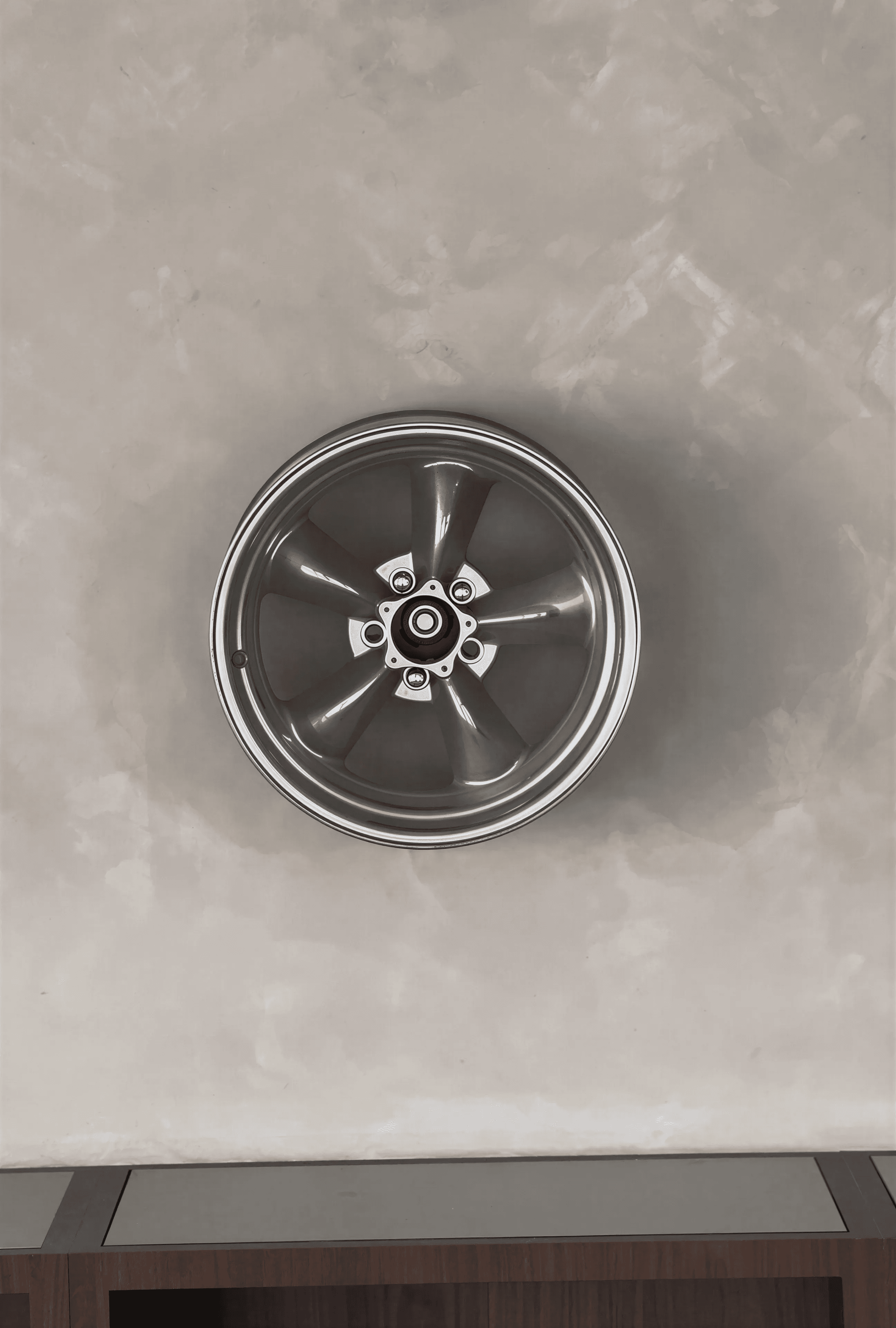 Route 606 automotive wheel display integrated into the interior
