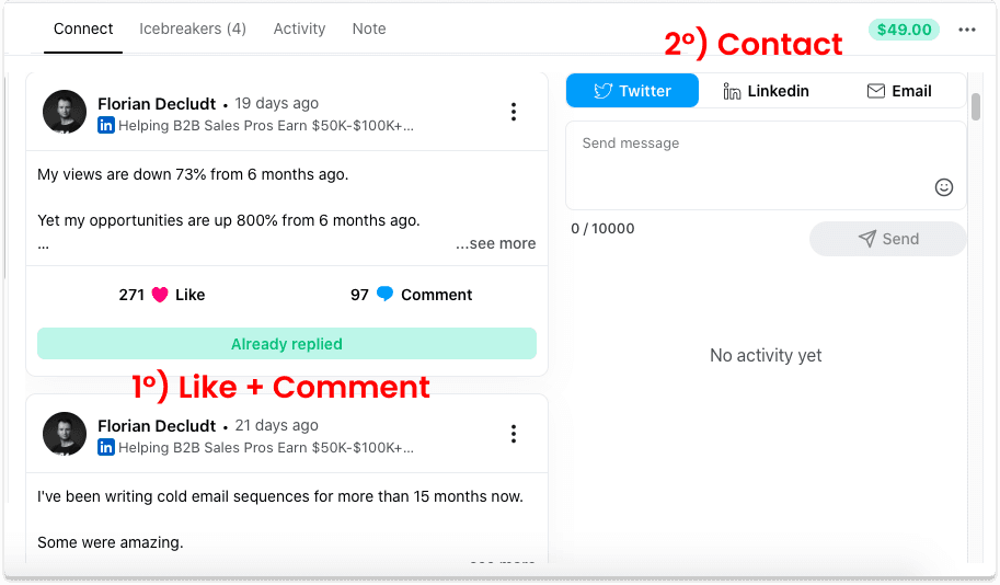 How To Reach Out To Someone On LinkedIn Like Comment Message | Breakcold