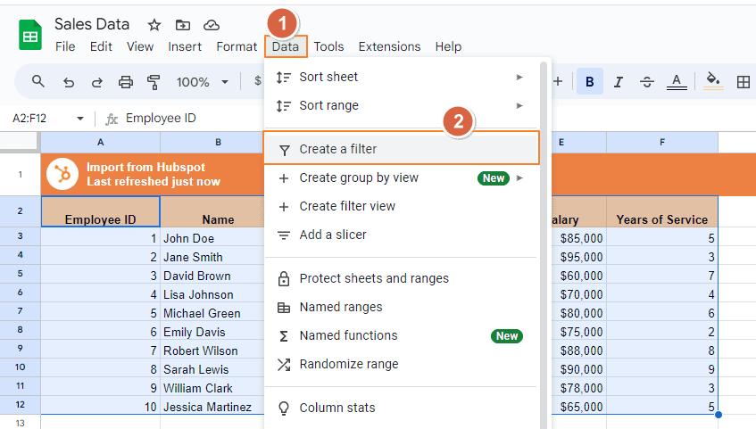 Enable Sort View