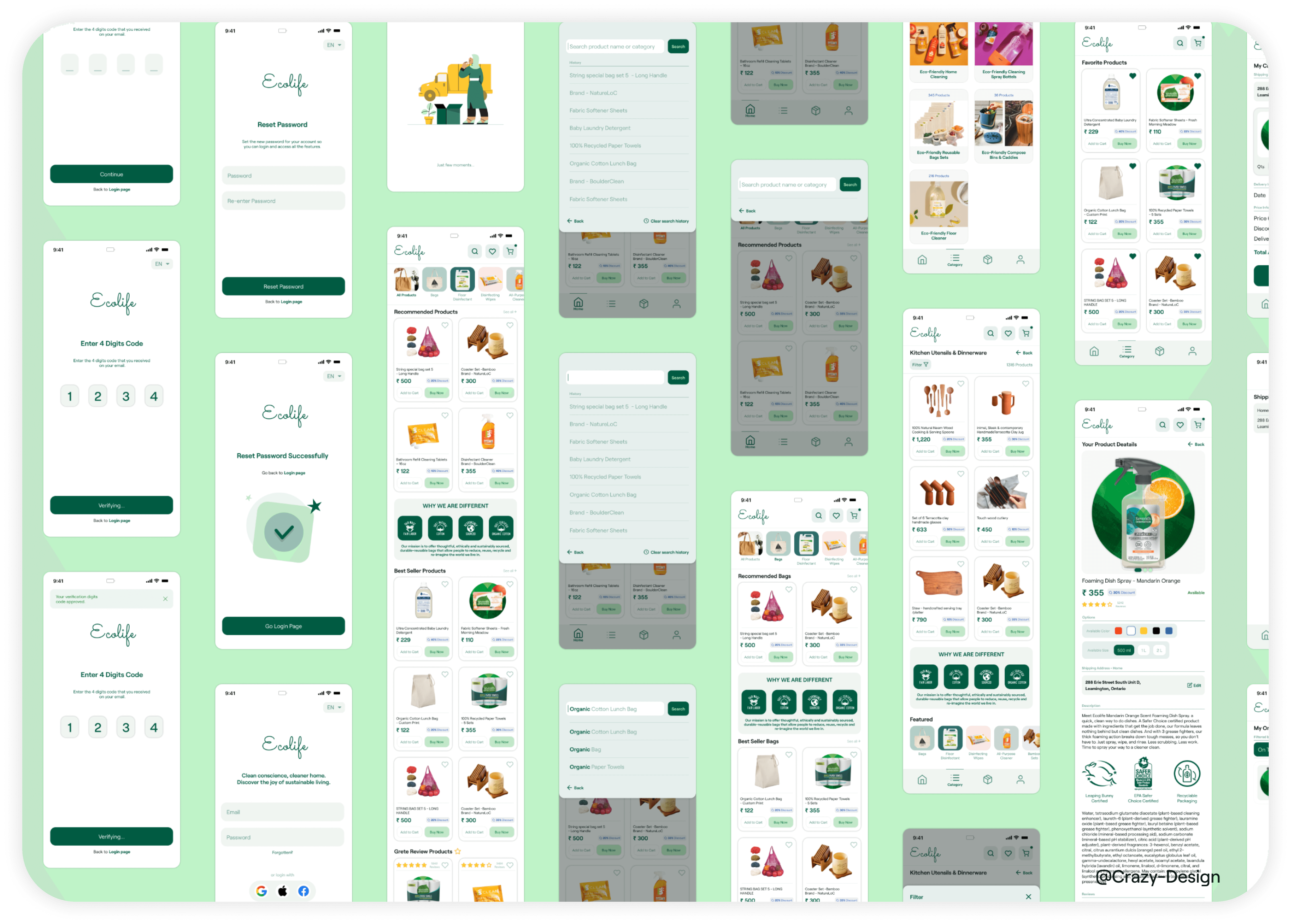 Ecolife Mobile UI
