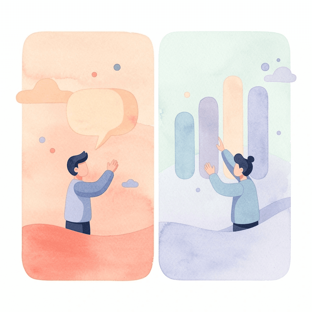 Split scene comparing generic design tools with errors versus modern platforms with precision - T-Shirt Design Size