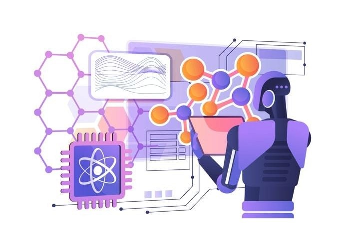 An illustration depicting the role of stochasticity in AI and machine learning.