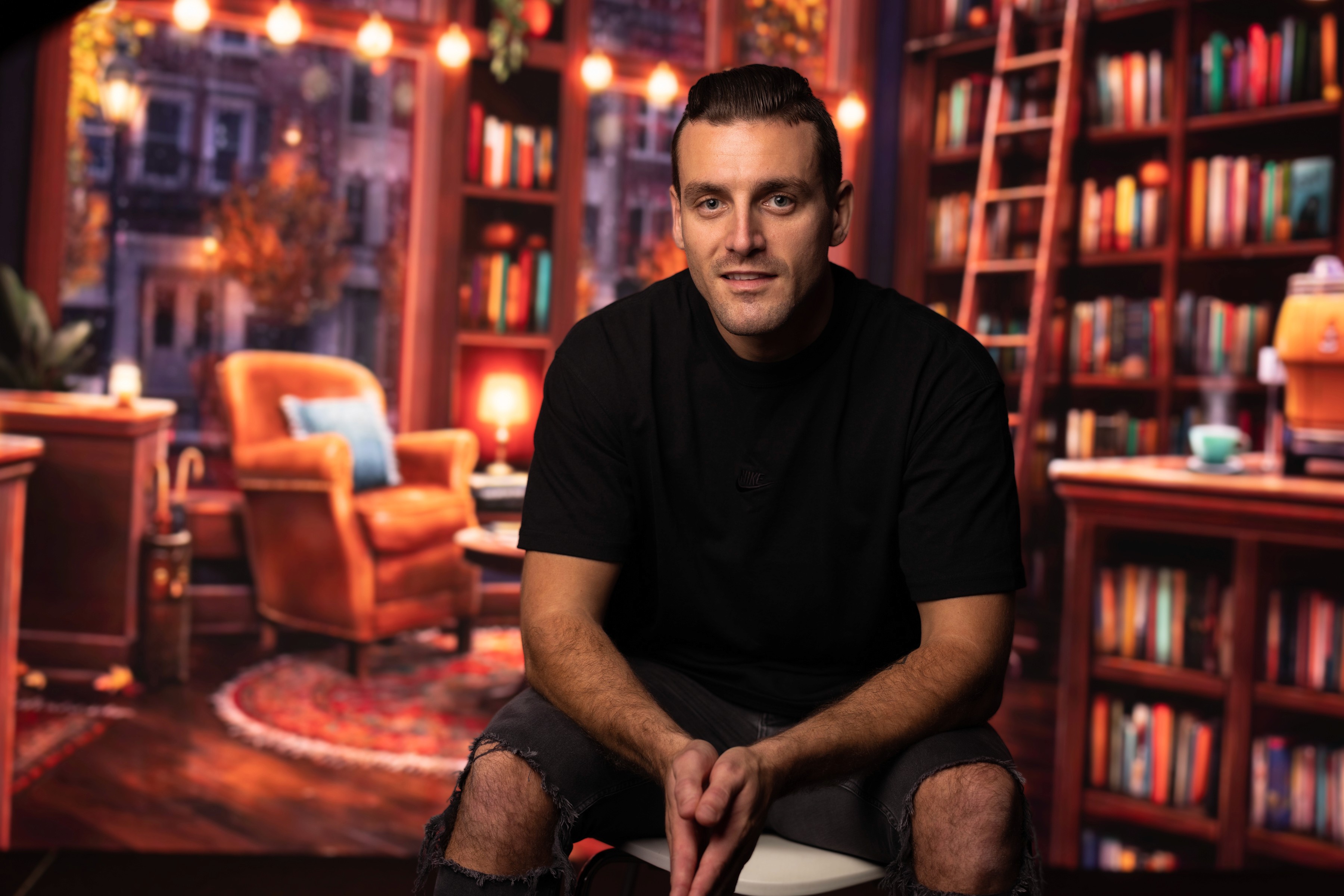 Coach explaining stuff to an athlete