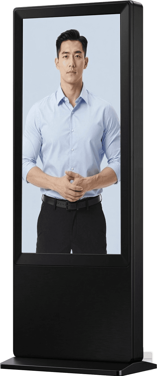 Perso Station Slim AI Kiosk Side View