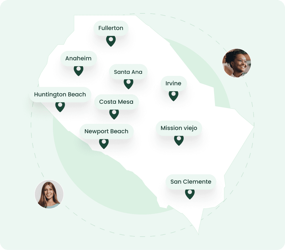 Map of Orange County