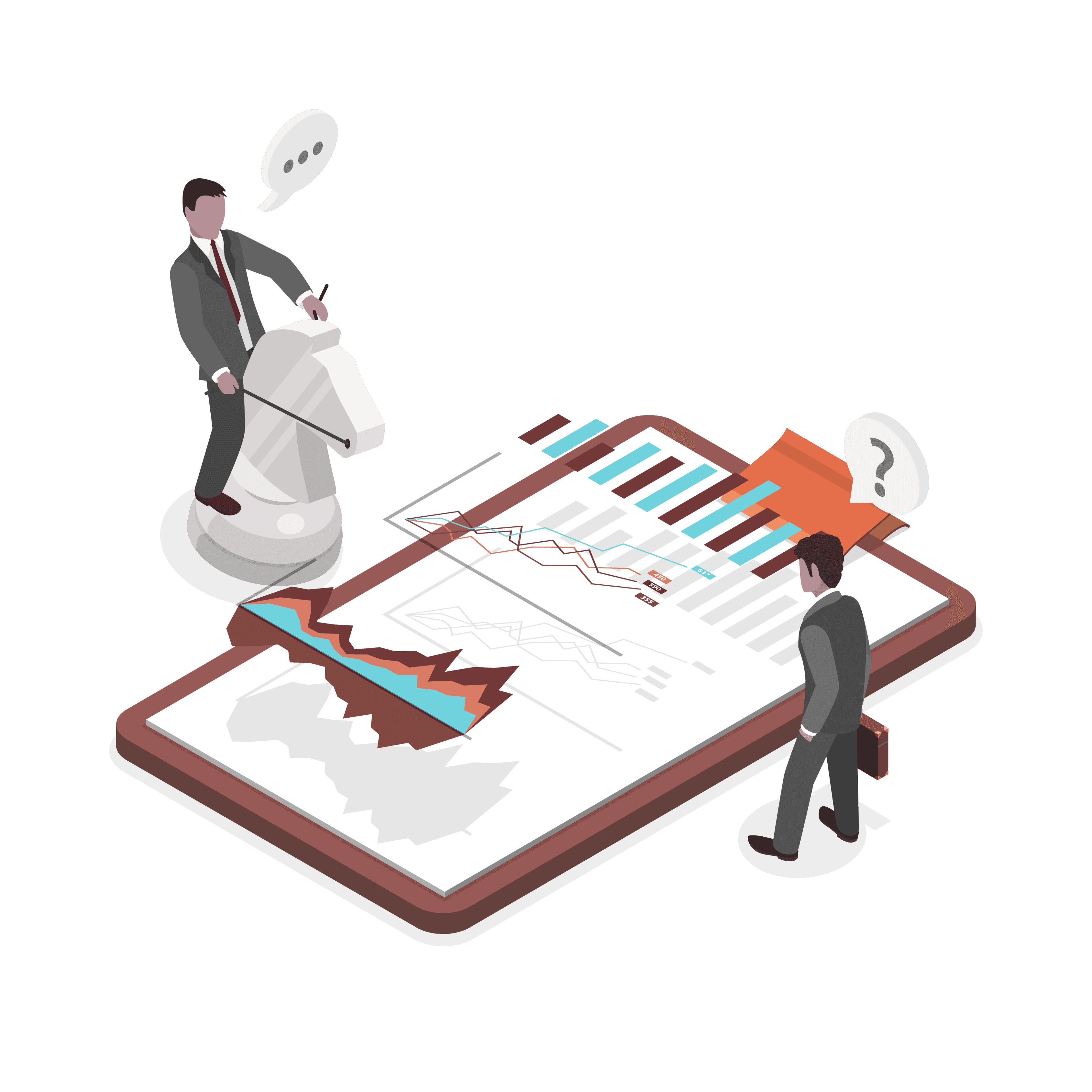 Grafik ilustrues per keshillime dhe rritje biznesi