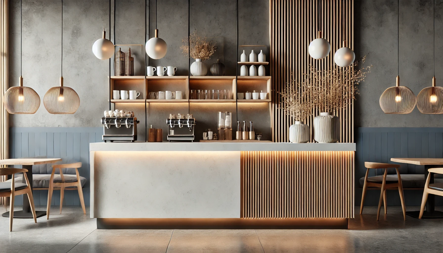 Mostradores para restaurante