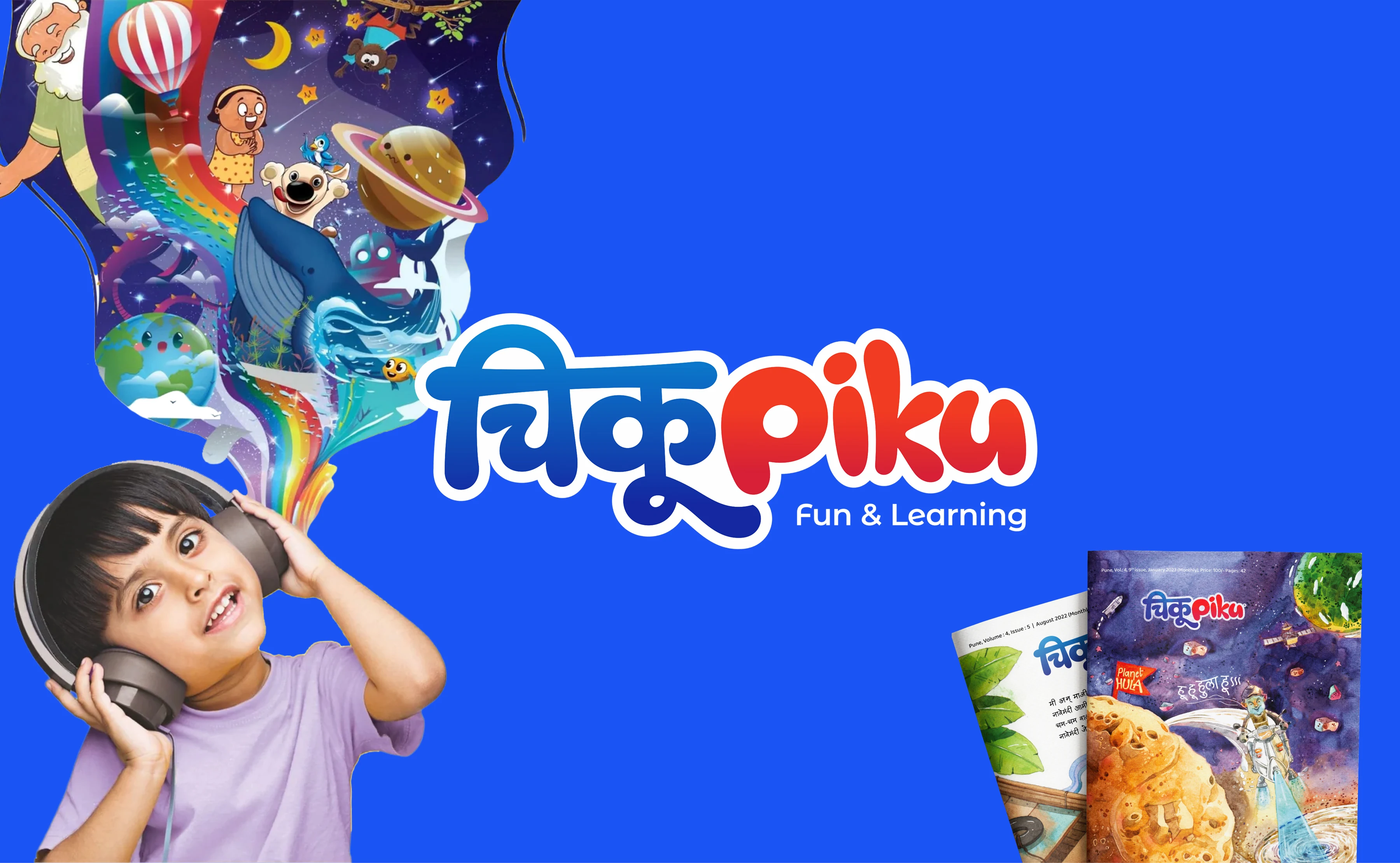 ChikuPiku early childhood learning brand design for Marathi homes by OneZeroEight