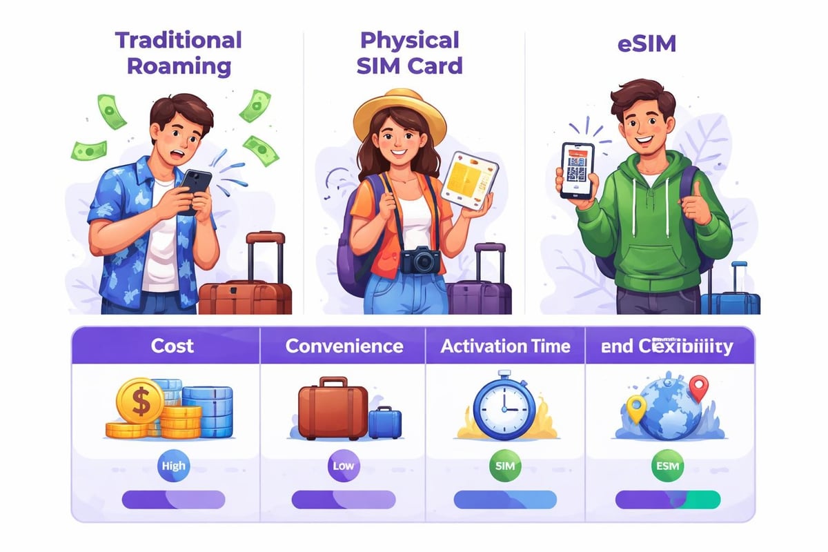 USA travel connectivity comparison