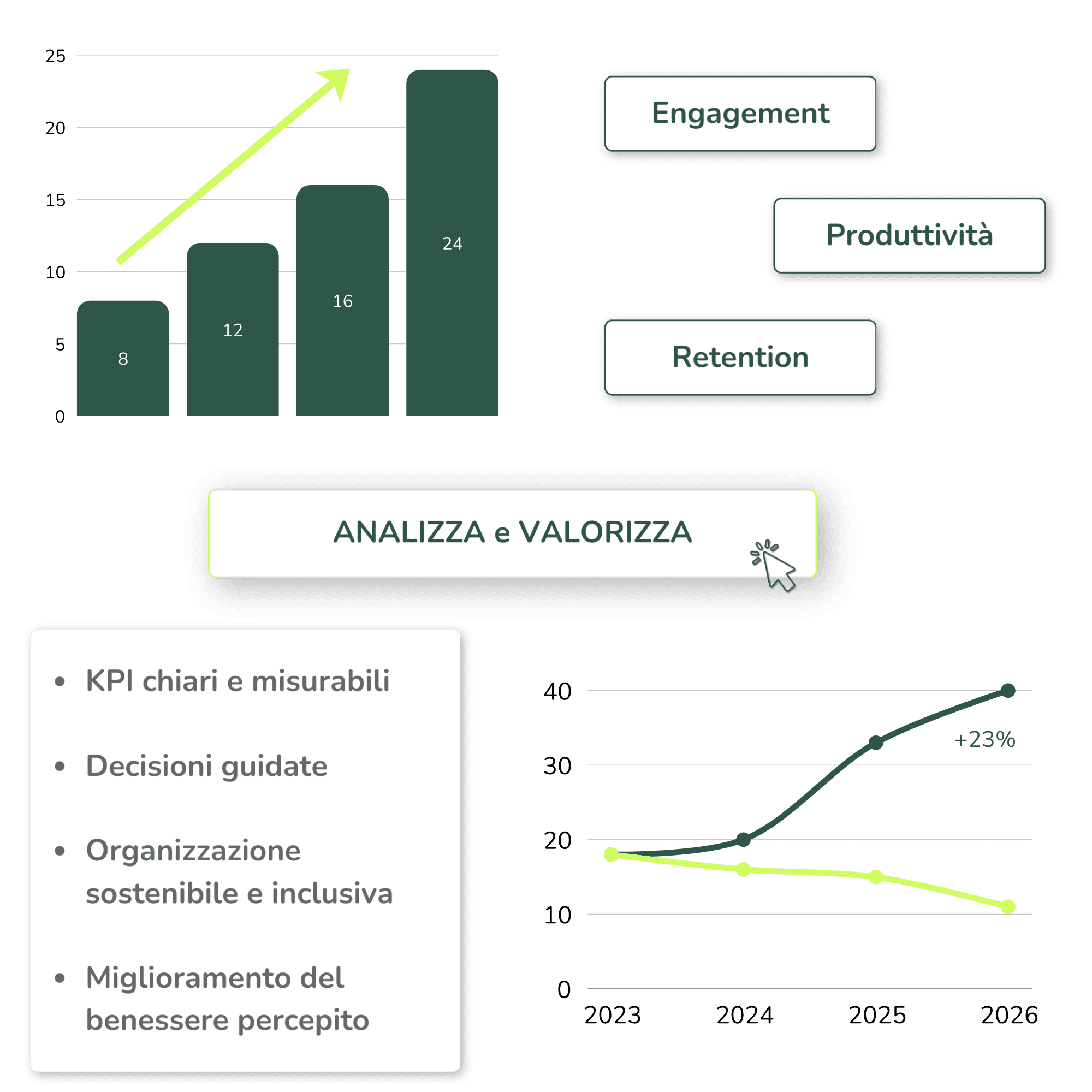 Grafici calcolo ROI welfare