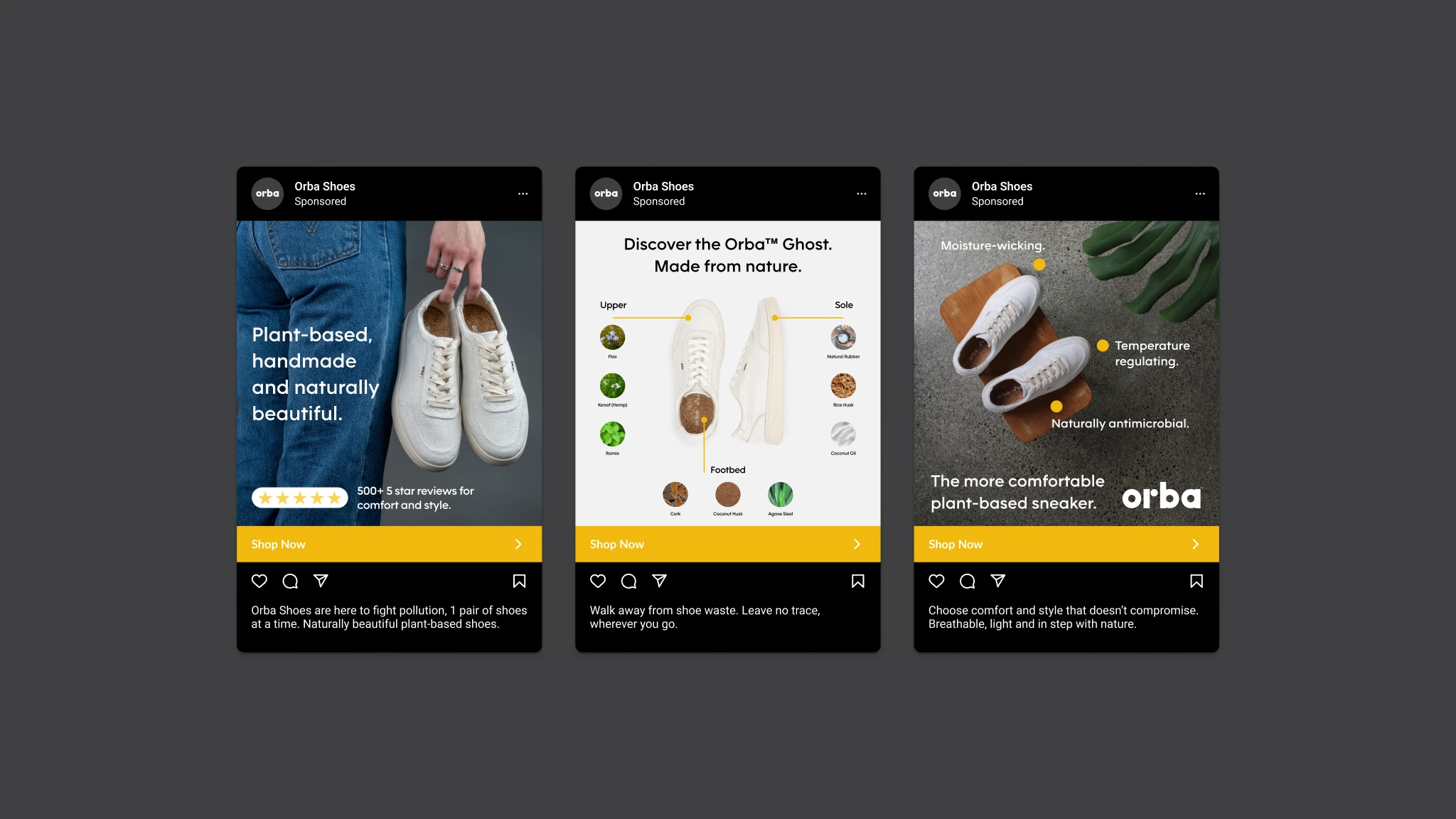 Examples of highperforming Orba Meta ads.