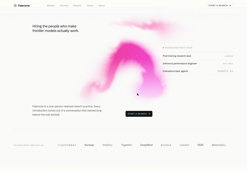 Minimal Shader Website
