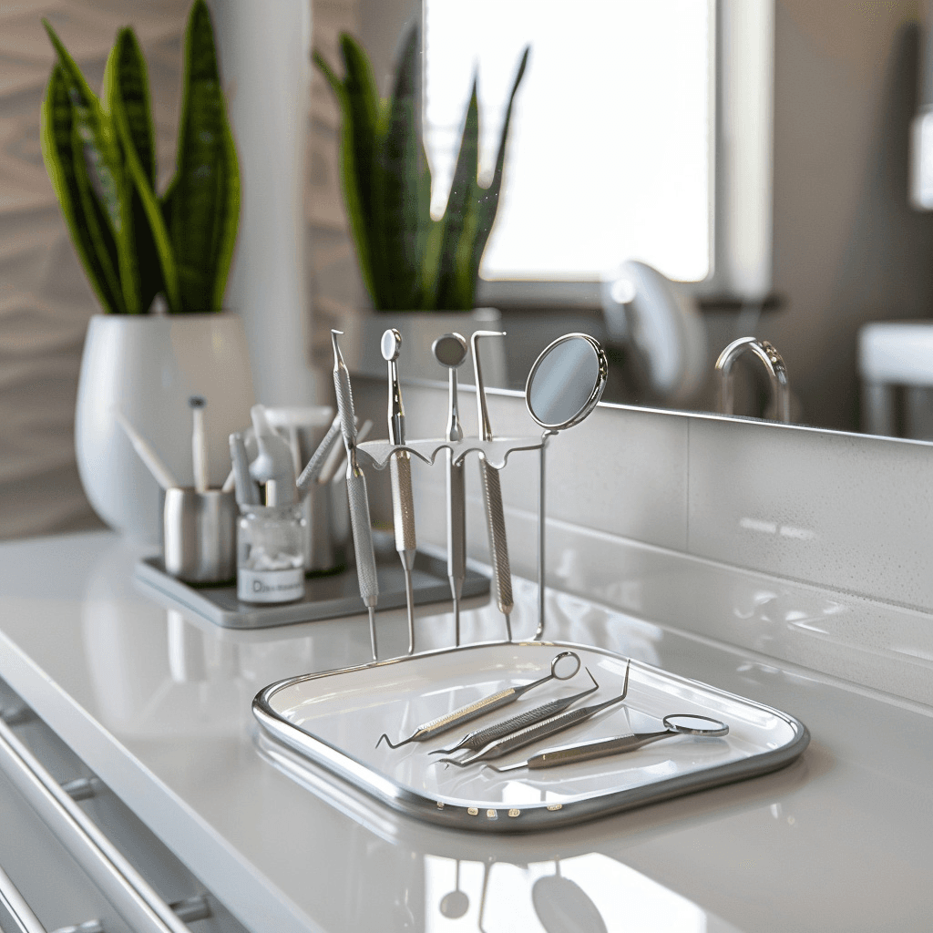 Medical tools for a dentist