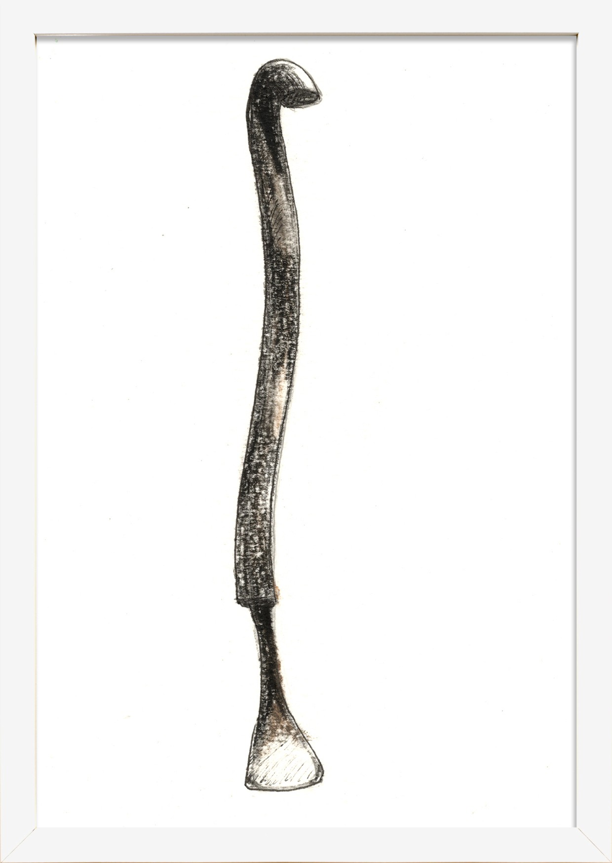 herd of sheep on road painting