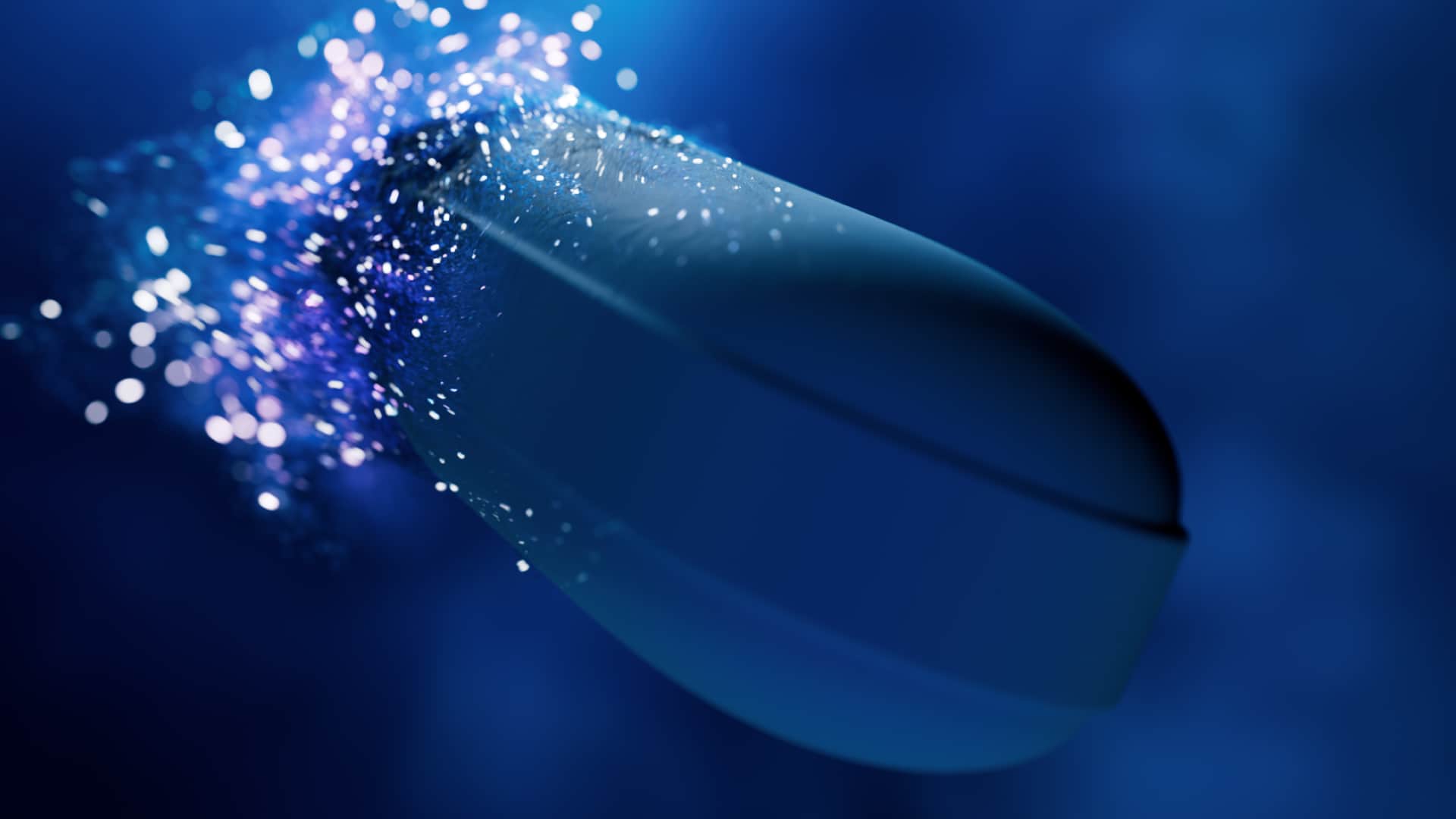 Mainframe medical work: Advil drug delivery in a photorealistic molecular CGI style for pharma brands.