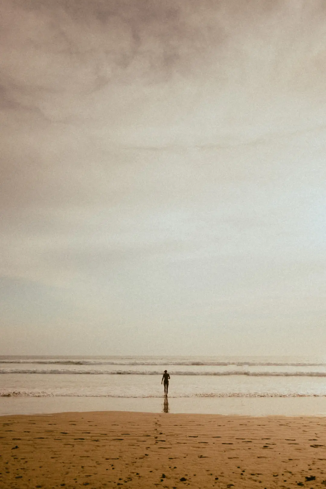 A man surfing