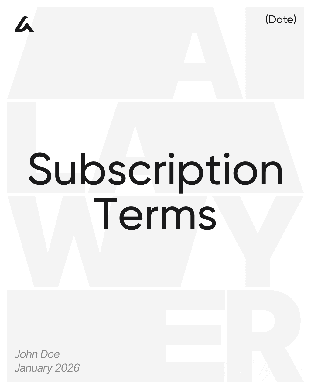 Subscription Terms