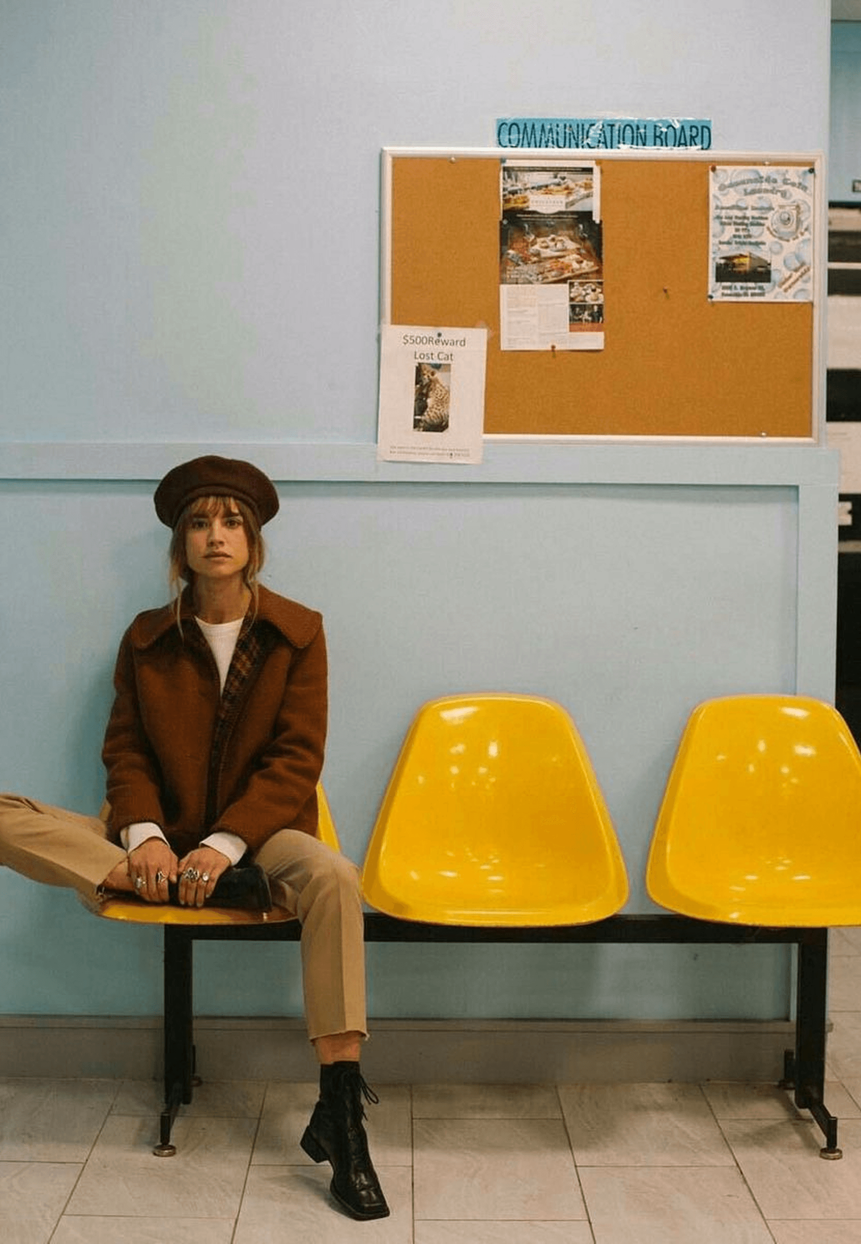 Portrait of a woman with digital abstract effects and color overlays