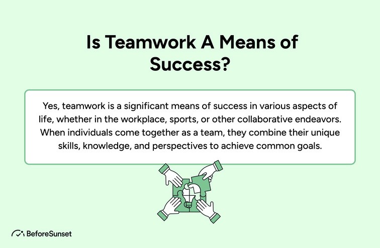 Is Teamwork A Means of Success?