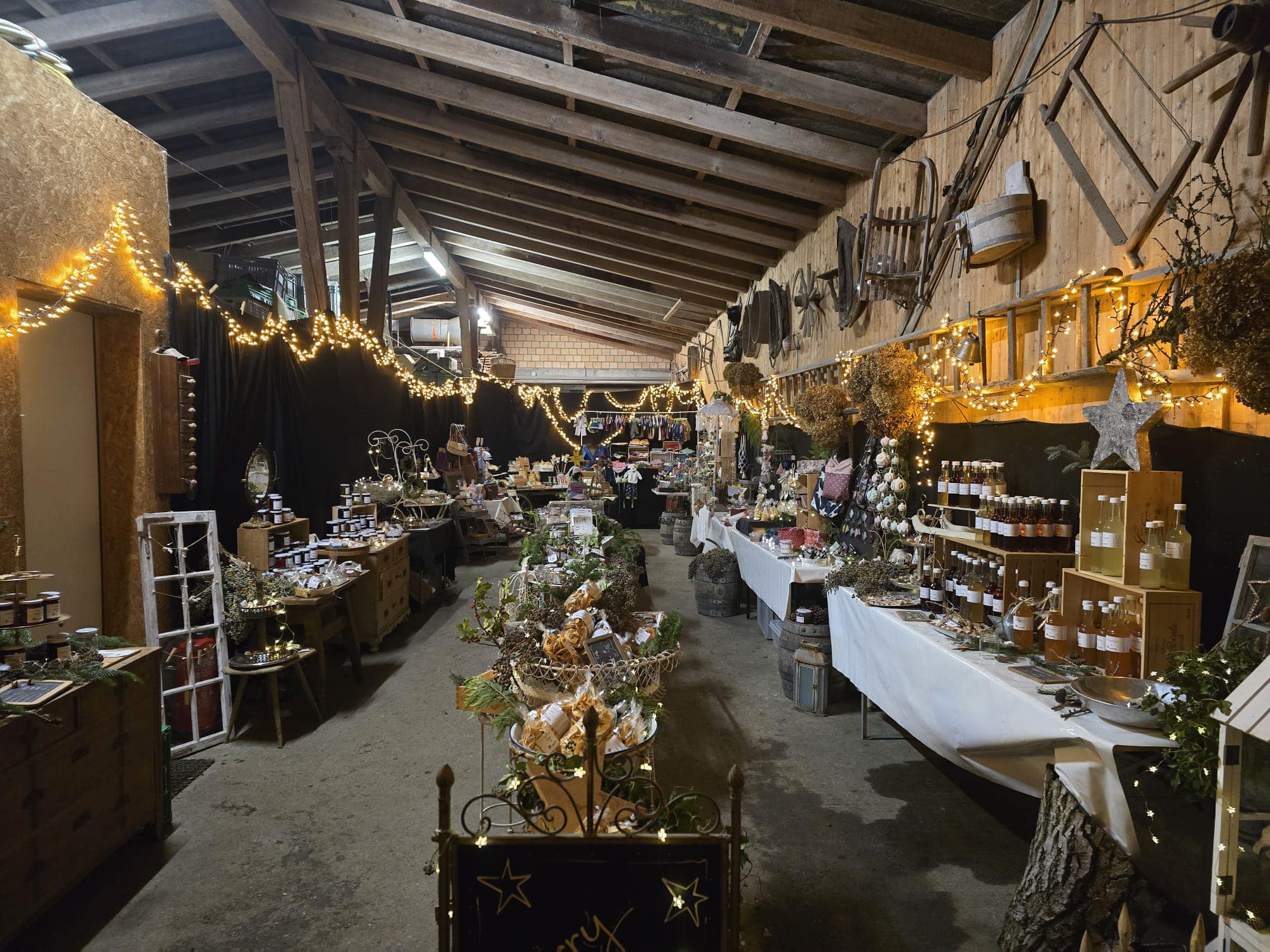Kleiner Weihnachtsmarkt in unserer Scheune