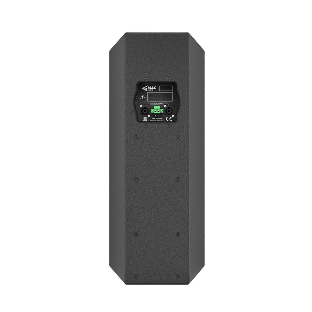 MAG speaker with connections and certifications