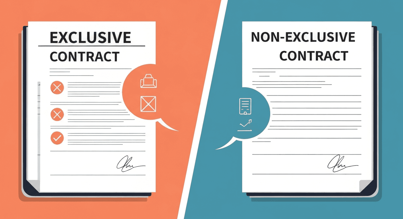 Exclusive versus non-exclusive contracts