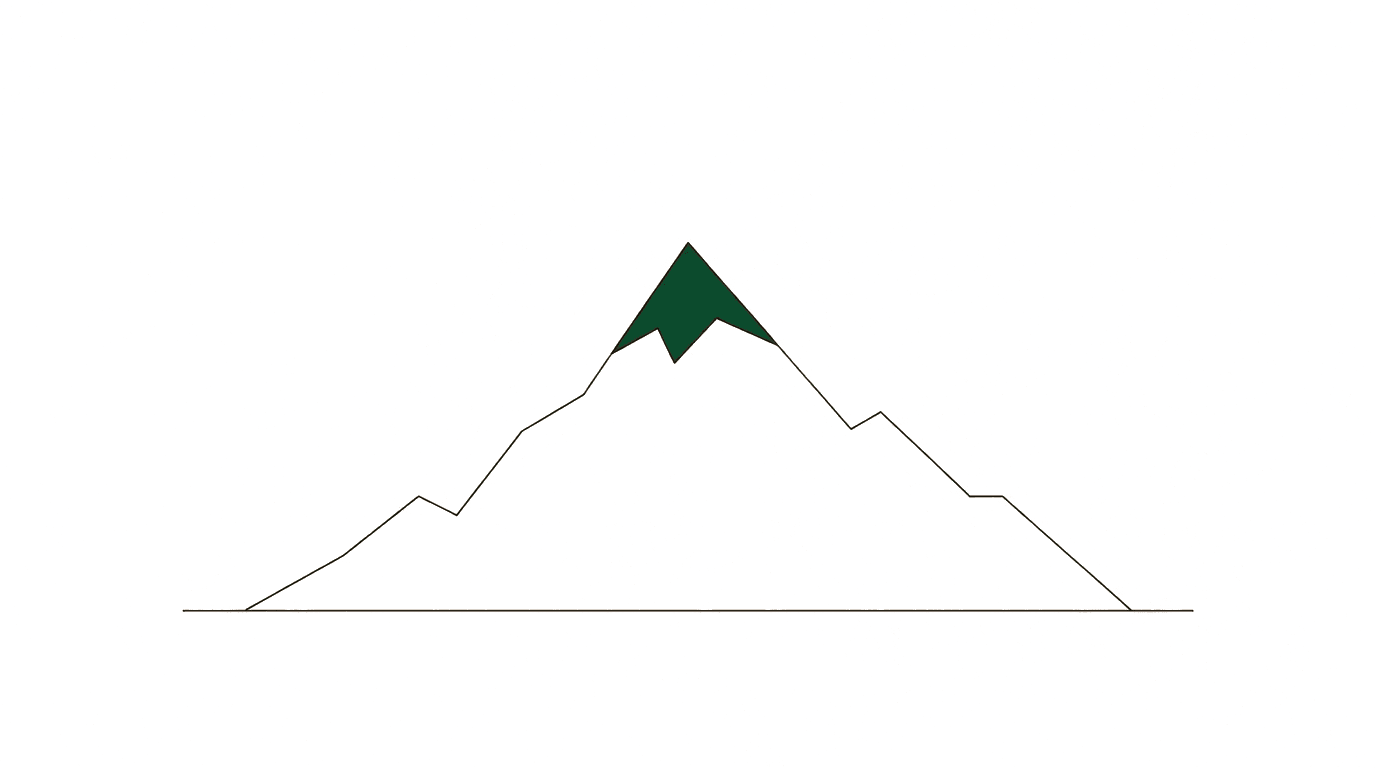 Career path and task profile of a Bid Manager as a mountaineer illustration