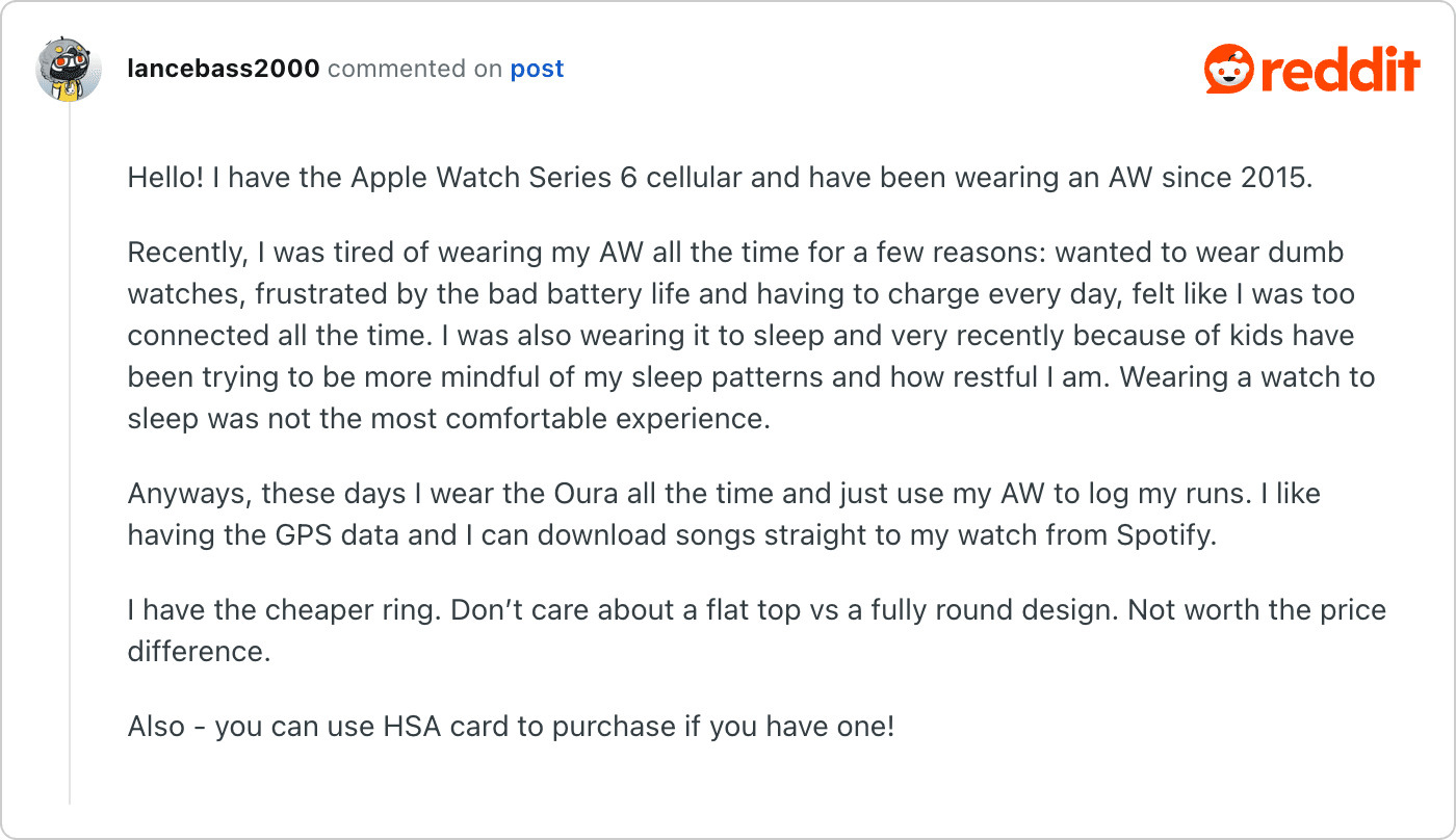 Post on Reddit
