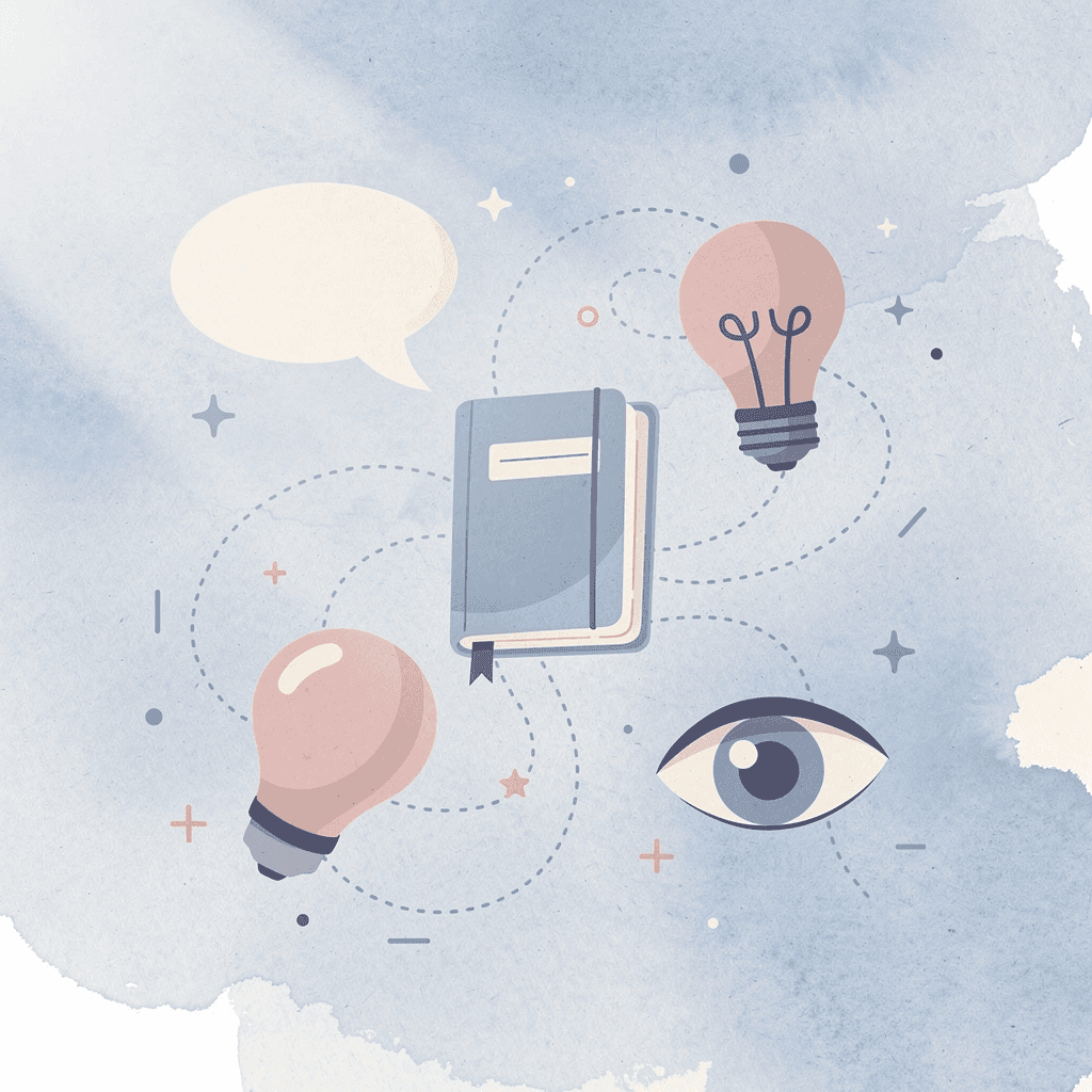 Conceptual scene of a brain losing its creative tools