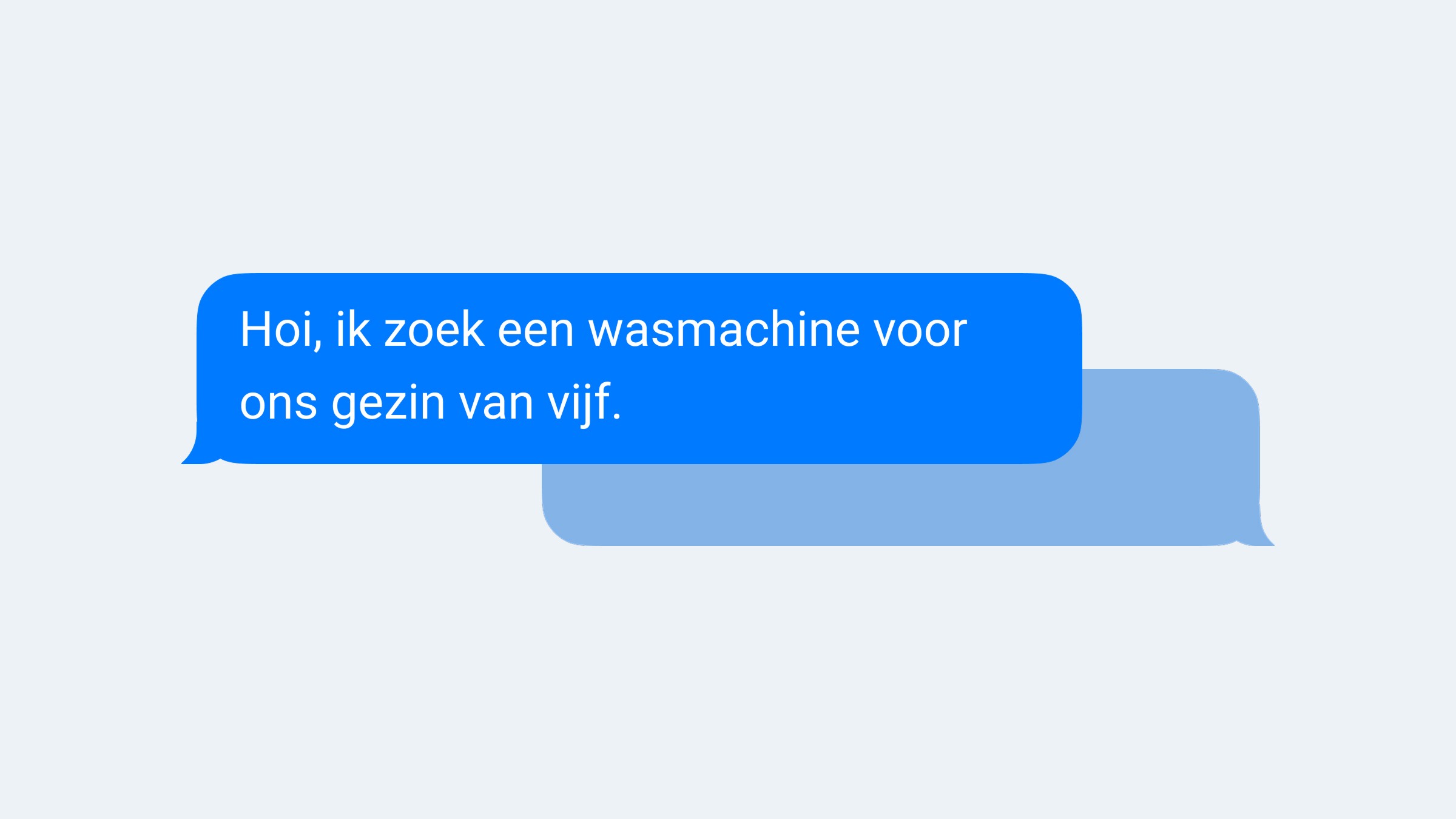 Hand met telefoon en een vooruitstrevende app op het scherm