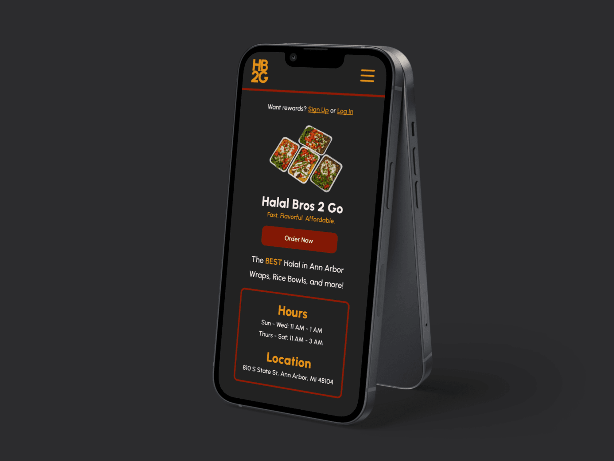 Mobile Mockup of ClubHouse home screen