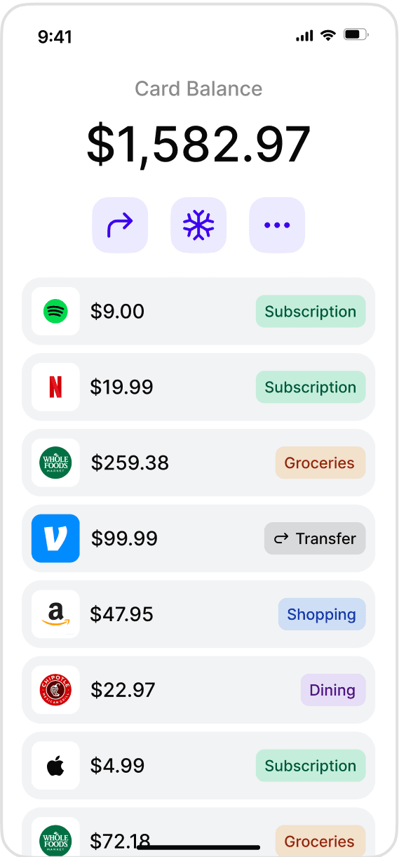 Card balance app