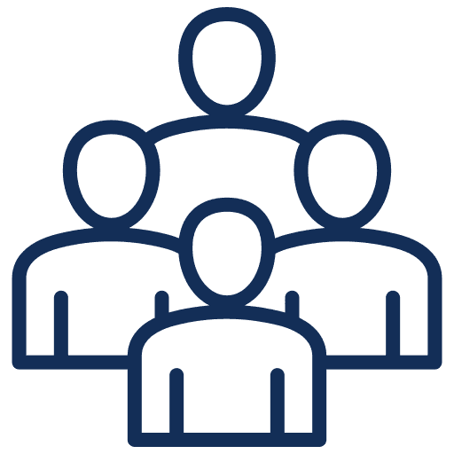 Icoon groepsdynamiek en samenwerking binnen bedrijfsteam