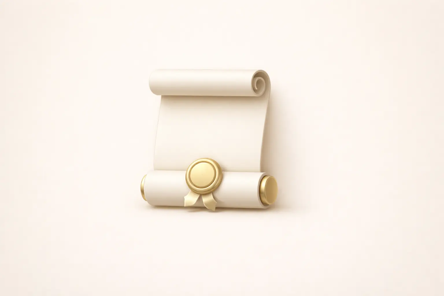 Neumorphic scroll with wax seal on cream canvas representing Lucidly's next-gen RWA vault vision for the trillion-dollar tokenized asset market