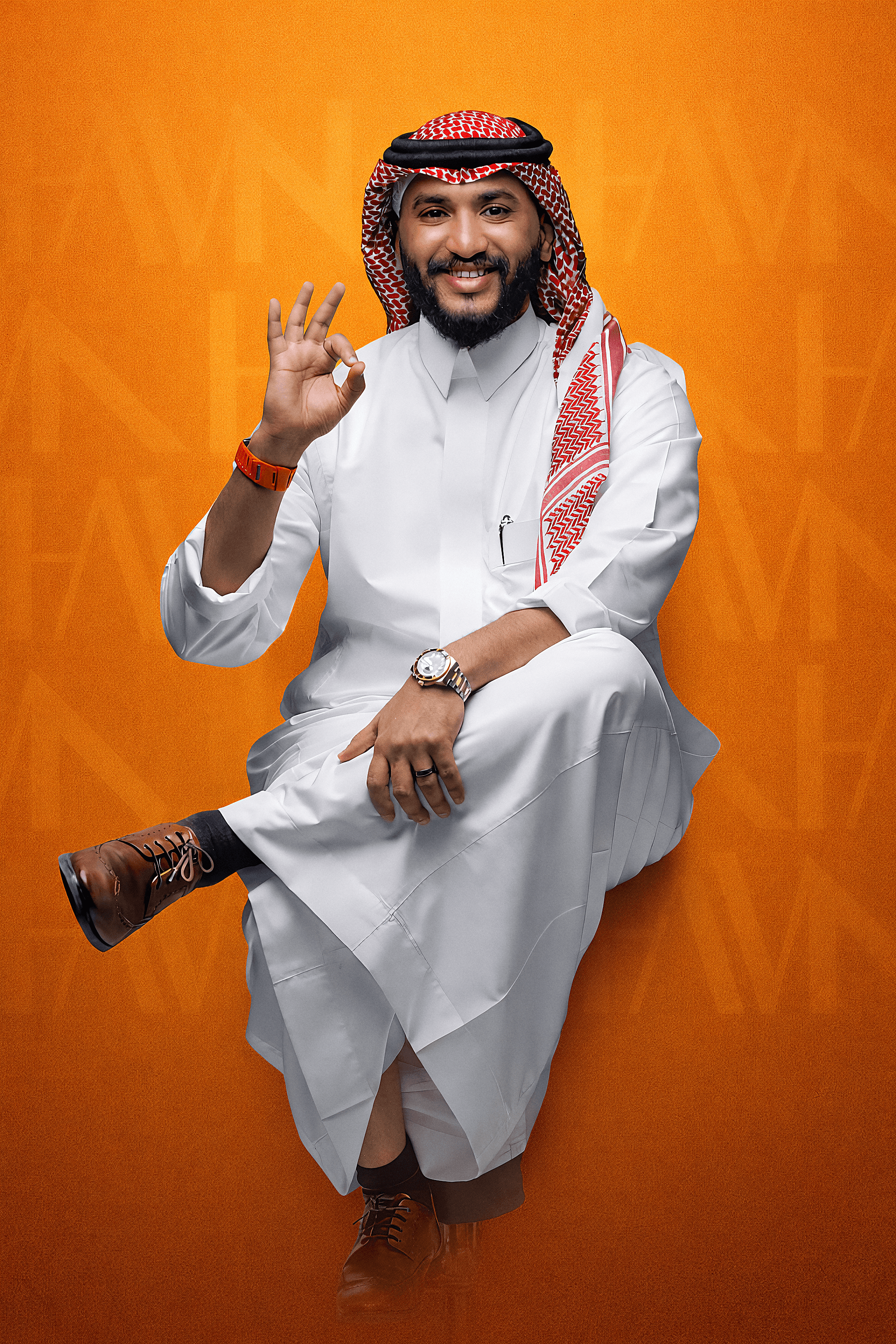 Portrait  of a young man with glasses