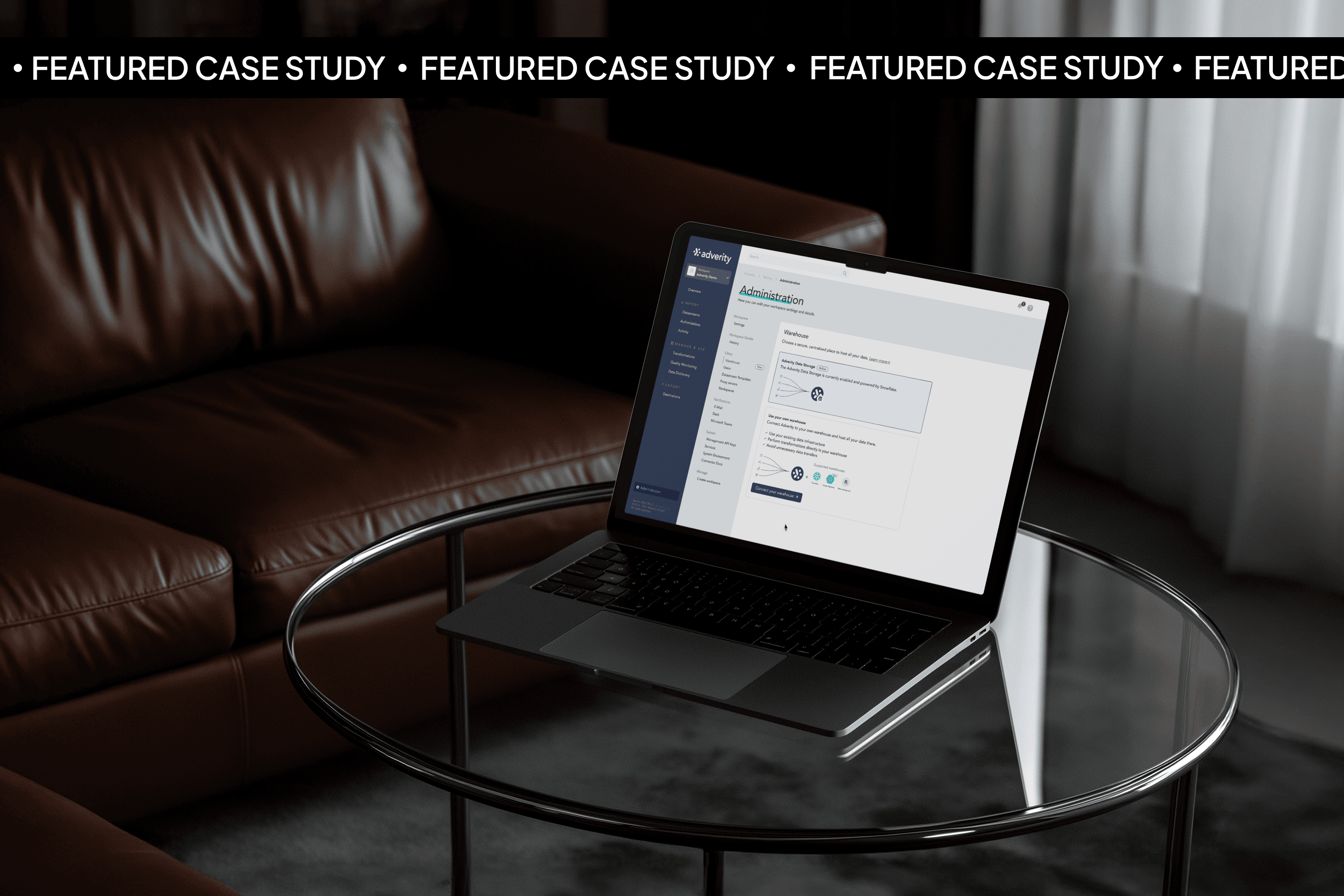 Adverity Laptop Mockup