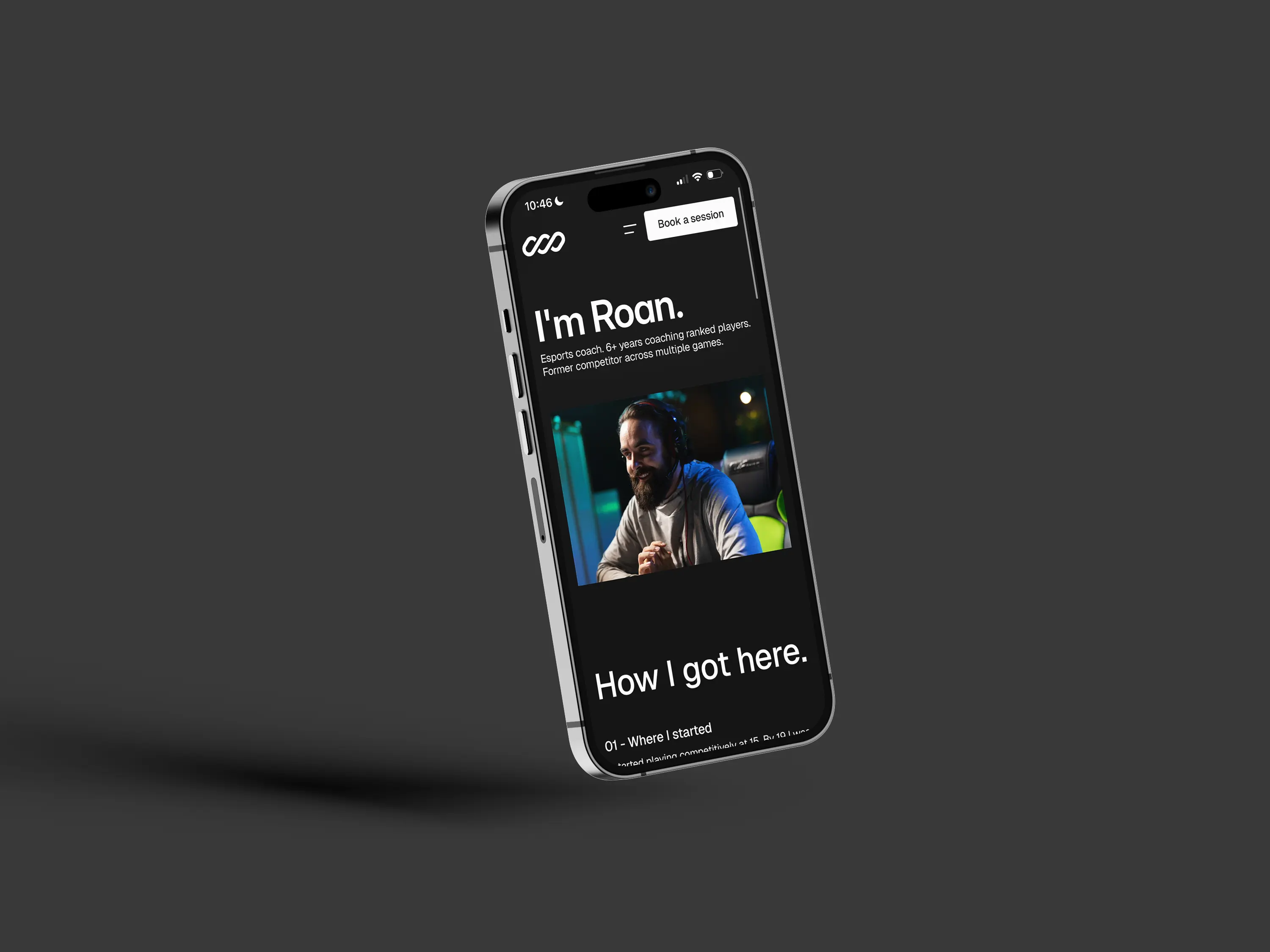 Roan Template About Mobile Mockup