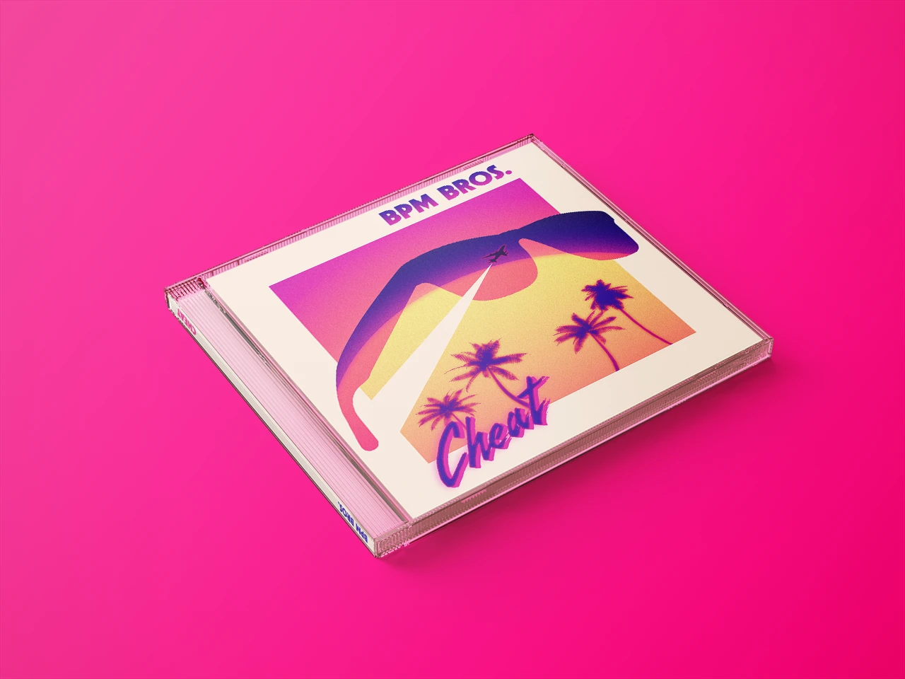 Mockup CD du single "Cheat" du groupe BPM BROs.