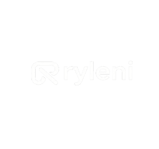 Ryleni logo on a dark background.