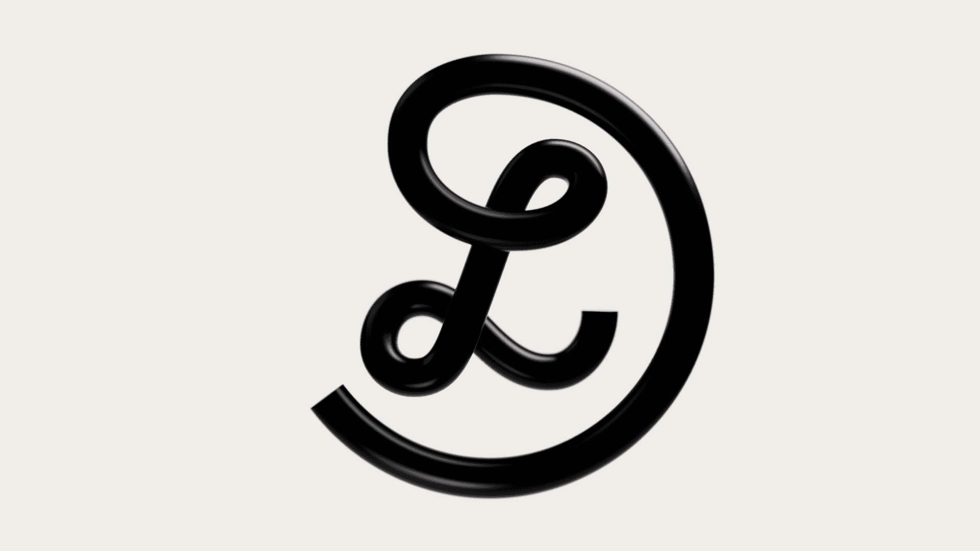 Branding logo design in 3D