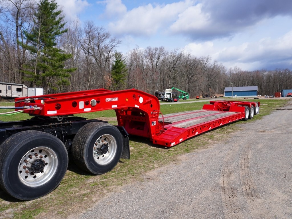 Commercial box trailer at the Great Lakes Auctions yard