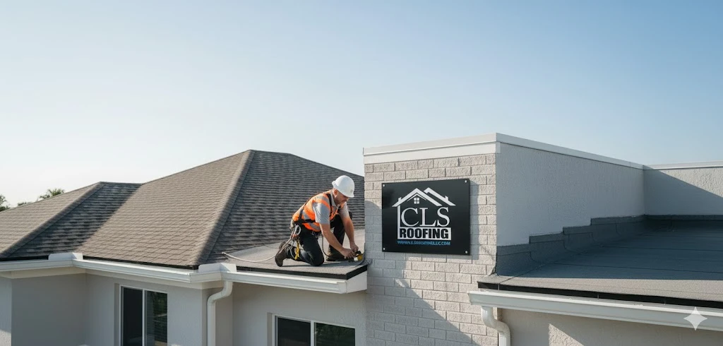 Professional roof inspection and repair process by CLS Roofing in South Florida