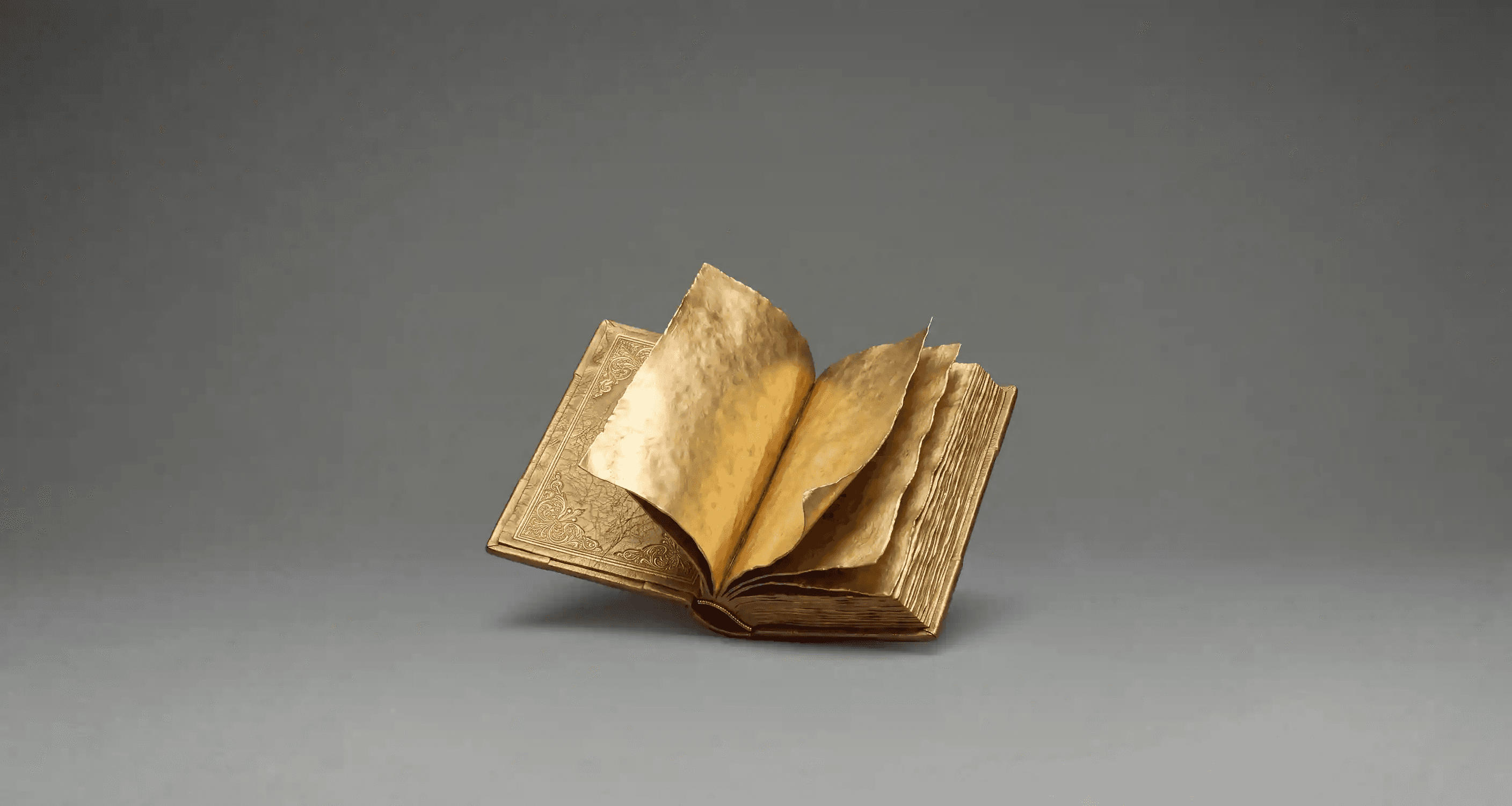 Gold open book, Story card icon